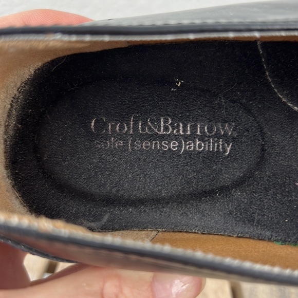 Croft & Barrow Leather Slip On Loafers Black Size 9 - Picture 8 of 9